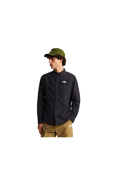 The North Face M Sequoia Long Sleeve Shirt Erkek Günlük Gömlek NF0A8FU5JK31Siyah