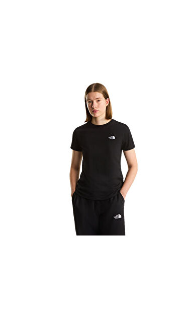The North Face W Evolution Simple Dome Slm Kadın Outdoor Tişörtü NF0A8FX7JK31Siyah