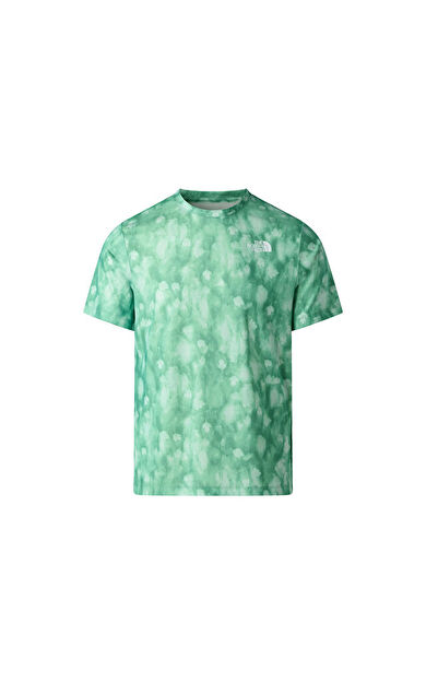 The North Face M 24/7 SHORT SLEEVE T-SHIRT REG-PRINT Erkek Outdoor Tişörtü NF0A8G85MDI1 Yeşil
