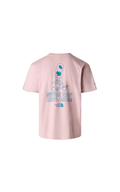 The North Face M ALIEN  RELAXED SHORT SLEEVE TEE-GRAPHI Erkek Outdoor Tişörtü NF0A8G9G0SO1 Pembe