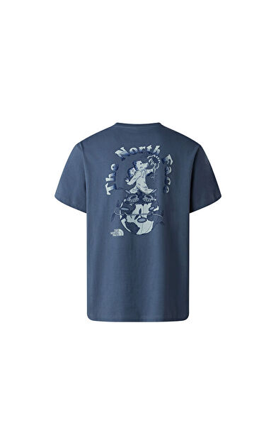 The North Face M RETRO EARTH RELAXED SHORT SLEEVE TEE-G Erkek Outdoor Tişörtü NF0A8G9P0U31 Gri