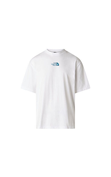 The North Face M Liquid Logo Oversize Erkek Outdoor Tişörtü NF0A8G9UFN41 Beyaz