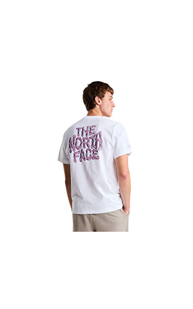 The North Face M DRIP LOGO RELAXED SHORT SLEEVE TEE-GRA Erkek Outdoor Tişörtü NF0A8GABFN41 Beyaz