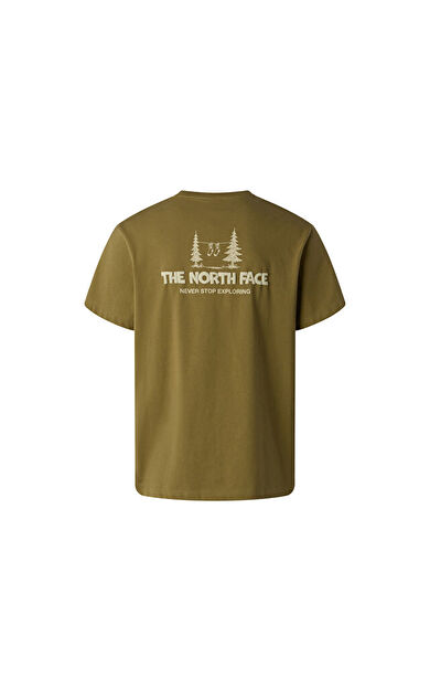 The North Face M CAMPING RELAXED SHORT SLEEVE TEE-GRAPH Erkek Outdoor Tişörtü NF0A8GQM2EL1 Kahverengi