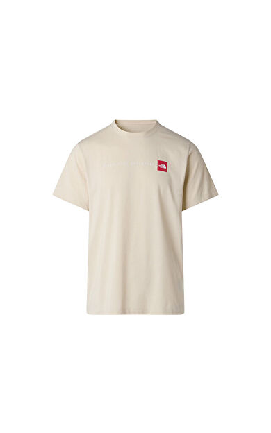 The North Face M NSE REG SS TEE-GRAPHIC Erkek Outdoor Tişörtü NF0A8GUVDOM1 Bej