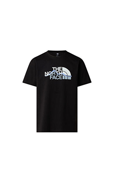 The North Face M MOUNTAIN LINE REGULAR SHORT SLEEVE TEE Erkek Outdoor Tişörtü NF0A8GUXJK31 Siyah