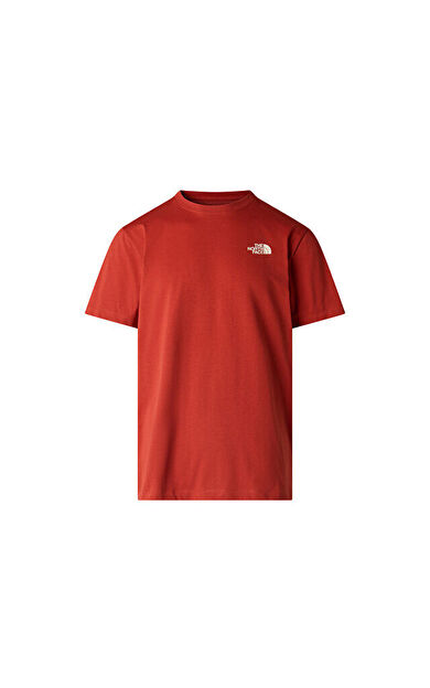 The North Face M Vertical Regular Erkek Outdoor Tişörtü NF0A8GV1G6I1 Kırmızı