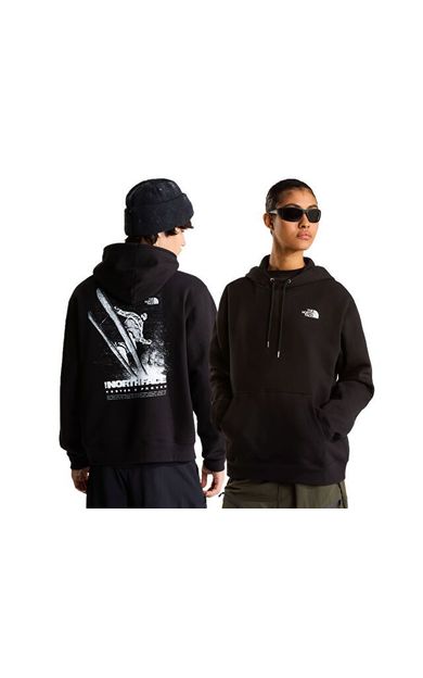 The North Face U TESTED AND PROVEN RELAXED HOODIE Unisex Outdoor Sweatshirts NF0A8H66JK31 Siyah