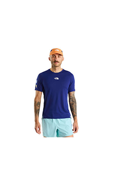 The North Face M SUMMIT HIGH TRAIL SS - GRAPHIC Erkek Outdoor Tişörtü NF0A8HW4NLV1 Mavi