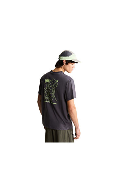 The North Face U NSE SLOPES RLX SS TEE-GRAPHIC Unisex Outdoor Tişörtü NF0A8JA8RHI1 Gri