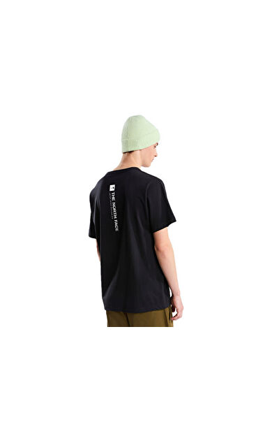 The North Face M VERTICAL REG SS TEE-GRAPHIC Erkek Outdoor Tişörtü NF0A8JPPJK31 Siyah