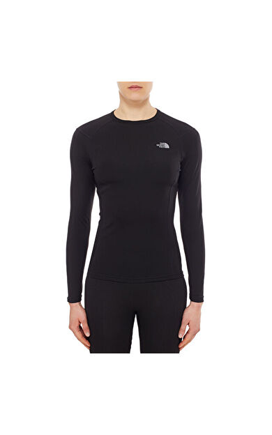 The North Face Siyah Kadın Termal Tişörtü T0C219Jk3 W Warm L/S Crew Neck