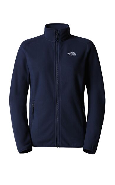 The North Face 100 Glacier Tam Fermuarlı Kadın Polar Lacivert