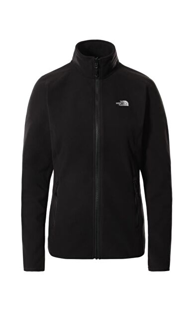 The North Face 100 Glacier Tam Fermuarlı Kadın Polar Siyah