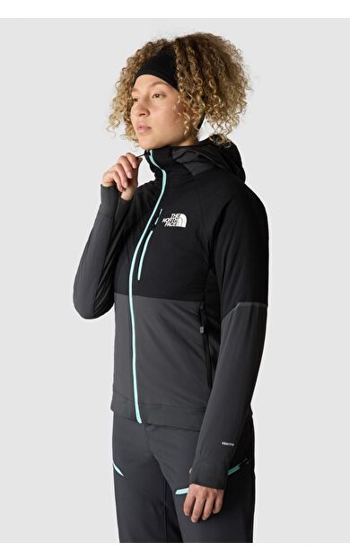 The North Face Kadın Dawn Turn Hybrid Ventrix Hoodie Ceket Gri/Siyah