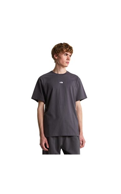 The North Face M Essentıal Center Logo Relaxed Short Sl Erkek T-Shirt Gri