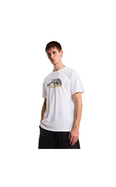 The North Face M Mountaın Lıne Regular Short Sleeve Tee Erkek T-Shirt Beyaz