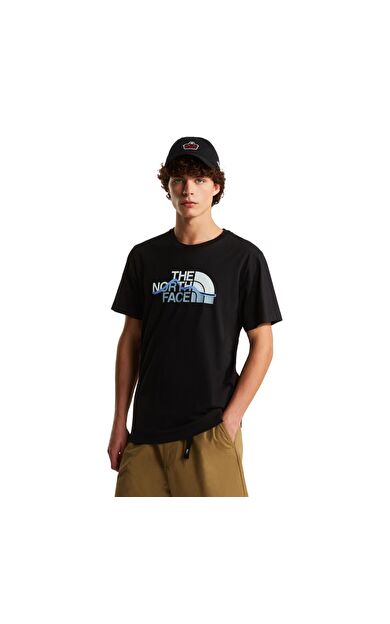 The North Face M Mountaın Lıne Regular Short Sleeve Tee Erkek T-Shirt Siyah