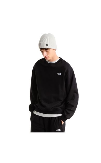 The North Face M Tnf Essentıal Terry Sımple Dome Relaxe Erkek Sweatshirt Siyah