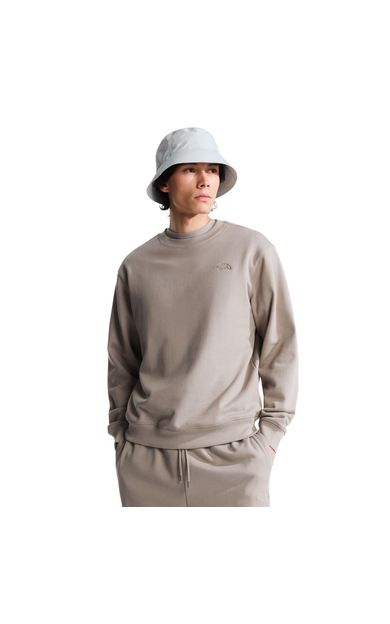 The North Face M Tnf Essentıal Terry Sımple Dome Relaxe Erkek Sweatshirt Sütlü Kahve