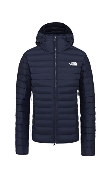 The North Face Stretch Down Hoodie Kapüşonlu Kadın Mont Lacivert