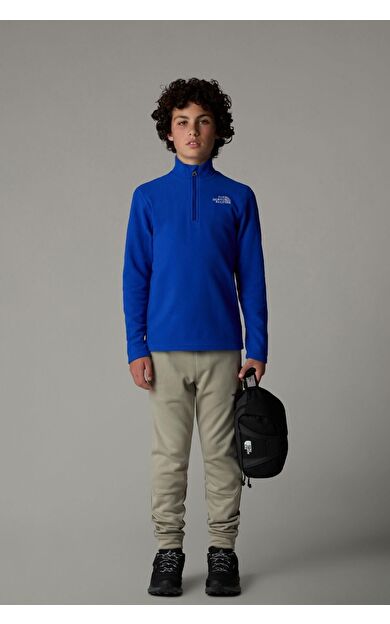 The North Face Teen Çocuk Glacier 1/4 Zip Polar Lacivert
