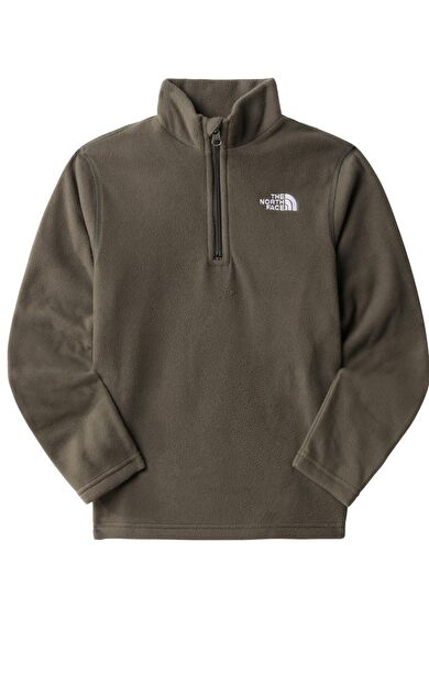 The North Face Teen Glacıer 1/4 Zıp Çocuk Polar Haki