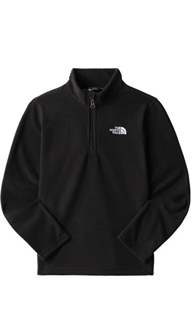 The North Face Teen Glacıer 1/4 Zıp Çocuk Polar Siyah