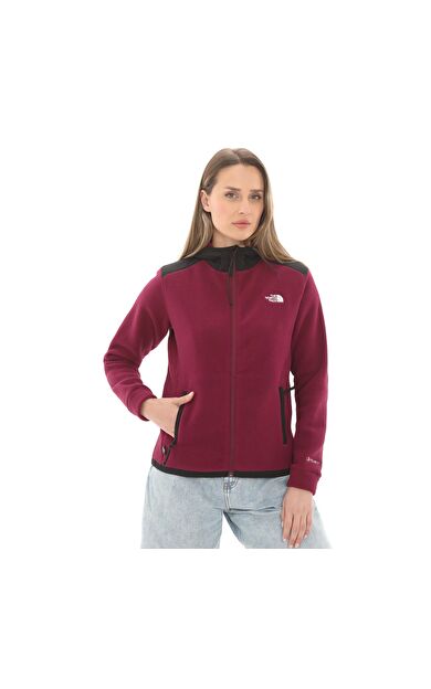 The North Face W Alpıne Polartec 200 F-Z Hooded Jacket Kadın Ceket Mor