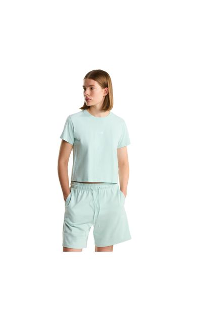 The North Face W Essentıal Regular Short Sleeve Cutıe T Kadın T-Shirt Açık Mavi