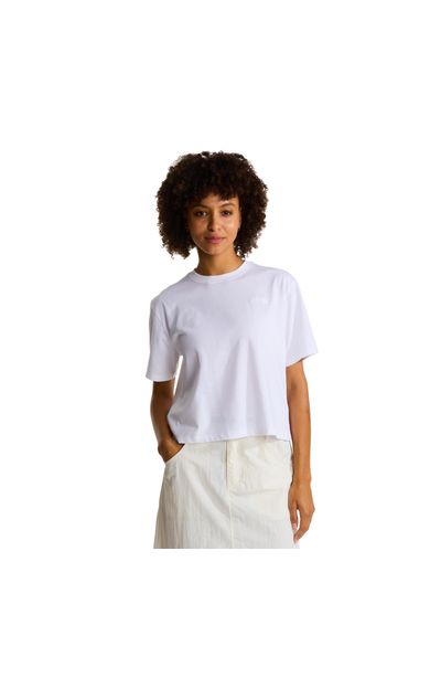The North Face W Evolutıon Sımple Dome Crop Rlx Ss Tee Kadın T-Shirt Beyaz