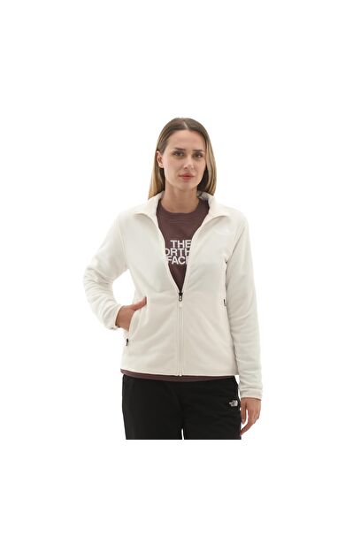 The North Face W Glacıer Fleece Jacket Kadın Ceket Beyaz