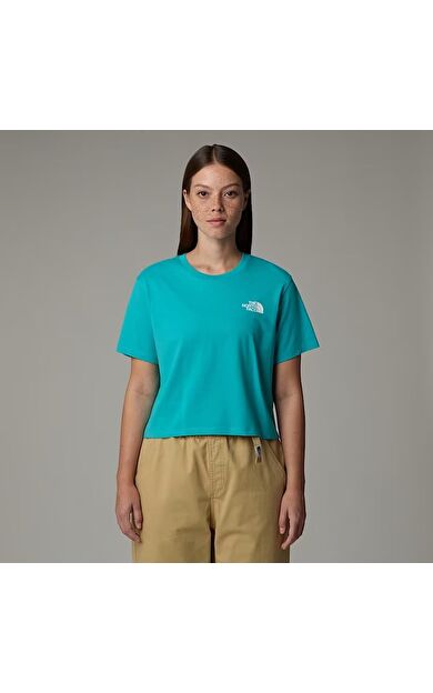 The North Face W Sımple Dome Cropped Relaxed Tee Kadın Tişört NF0A87U4E6F1