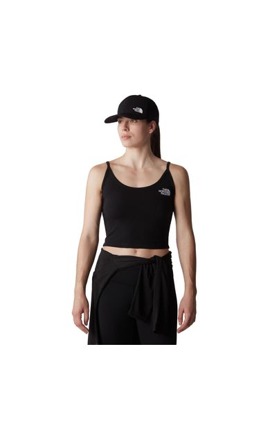 The North Face W Sımple Dome Slım Crop Tank Kadın T-Shirt Siyah