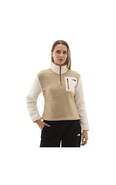 The North Face W Yumıorı 1-4 Zıp Kadın Sweatshirt Sütlü Kahve