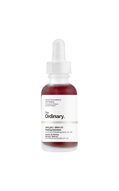 The Ordinary AHA 30% + BHA 2% Peeling Solution Aydınlık Cilt Görünümüne Yardımcı Peeling Serum 30ml