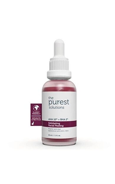 The Purest Solutions Aha & Bha Canlandırıcı Ve Cilt Tonu Eşitleyici Kırmızı Peeling Cilt Serumu 30 Ml