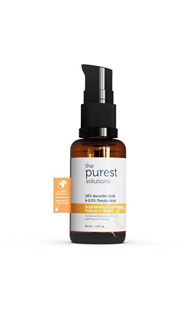 The Purest Solutions Aydınlatıcı Ve Cilt Tonu Eşitleyici C Vitamini Cilt Yüz Serumu 30 Ml