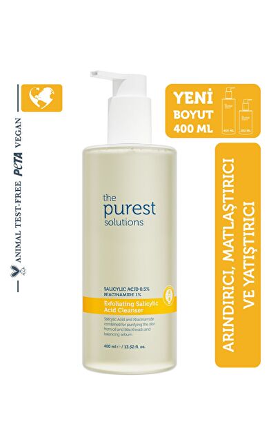 The Purest Solutions Sivilce ve Siyah Nokta Karşıtı Arındırıcı Temizleme Jeli 400 ml