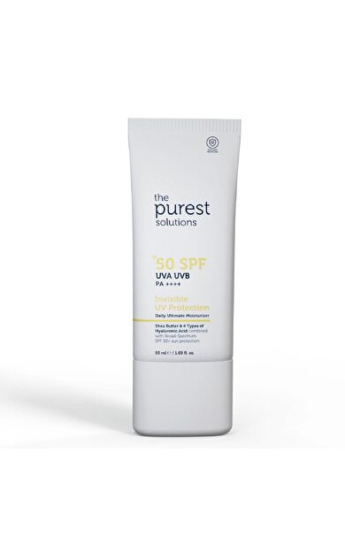 The Purest Solutions Yüksek Koruma Ve Nemlendirici Etkili Invisible Güneş Koruyucu Krem SPF 50, 50 Ml.