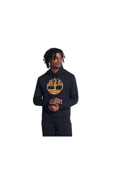 Timberland Core Logo P/O Hood Bb Erkek Günlük Sweatshirts TB0A2BJHP561 Siyah