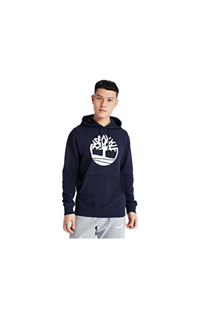 Timberland Core Tree Logo Pull Over Hoodie Erkek Günlük Sweatshirts TB0A2BJHU101 Lacivert
