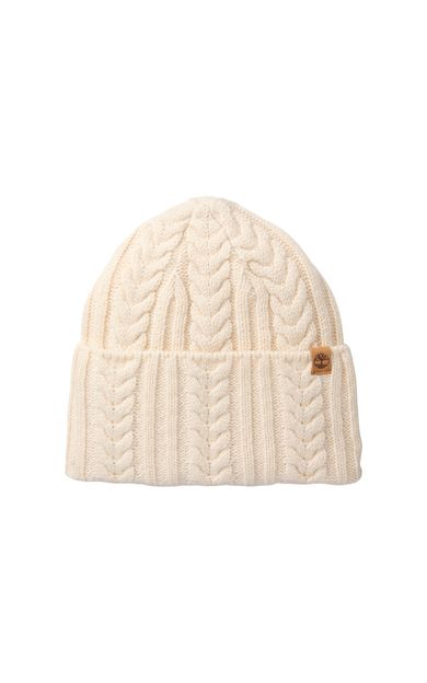 Timberland Cable Beanie Krem