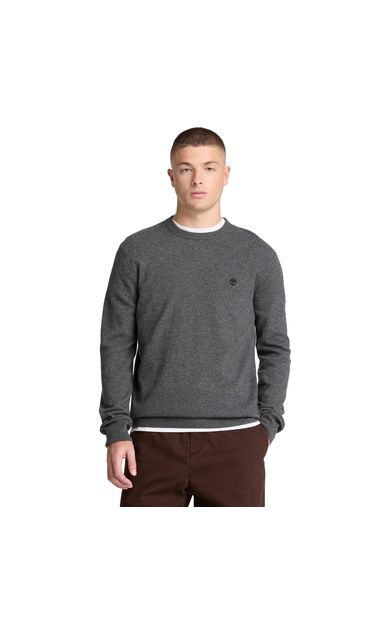 Timberland Cohas Brook Merino Crew Neck Sweater Erkek Sweatshirt Gri