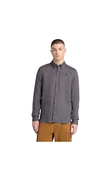 Timberland Mıll Brook Linen Shirt Erkek Gömlek Gri