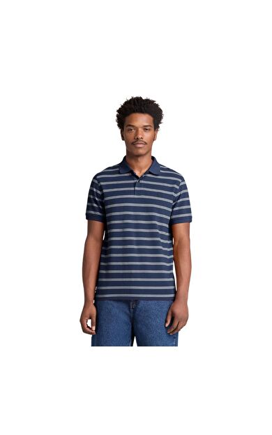Timberland Mıllers Rıver 4 Rows Stripes Short Sleev Erkek T-Shirt Lacivert