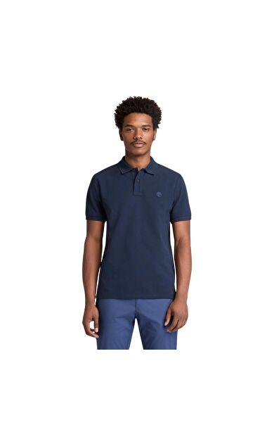 Timberland Mıllers Rıver Pique Short Sleeve Polo Erkek T-Shirt Lacivert
