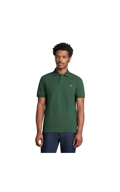 Timberland Mıllers Rıver Pique Short Sleeve Polo Erkek T-Shirt Yeşil