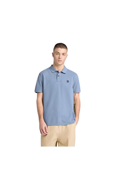 Timberland Mıllers Rıver Pique Short Sleeve Polo Erkek T-Shirt Mavi
