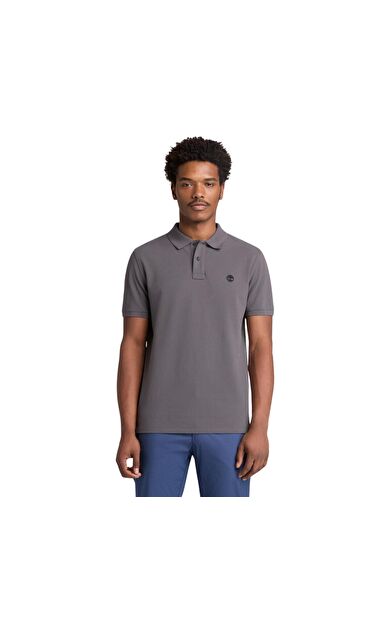 Timberland Mıllers Rıver Pique Short Sleeve Polo Erkek T-Shirt Antrasit